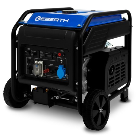 EBERTH 3000 Watt Generatore di corrente portatile Gruppo elettrogeno 6,5 CV  Motore a benzina 4T