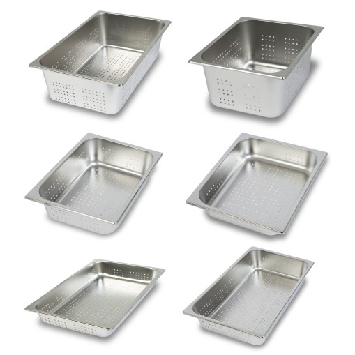 VERTES Contenitore GN Gastro Norm Gastronorm, acciaio inox, forato